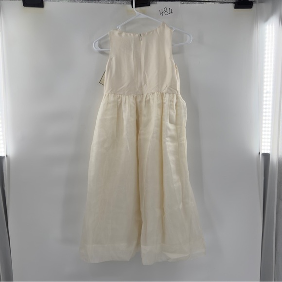 Ann Taylor celebrations cream dress sleeveless size 8 event wedding flower girl - Picture 12 of 12